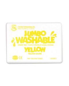 Ready 2 Learn Jumbo Washable Unscented Stamp Pads, 6 1/4in x 4in, Yellow, Pack Of 2