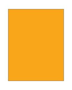 Office Depot Brand Labels, LL185OR, Rectangle, 8 1/2in x 11in, Fluorescent Orange, Case Of 100