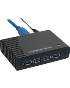 SYBA Multimedia 4 Port USB 3.0 Hub with Power Adapter - USB 3.0 is poised to become mainstream. Our 4 port USB 3.0 Hub offers 4 extension ports for USB 3.0 and is backwards compatible with both USB 1.1 and 2.0 specifications.