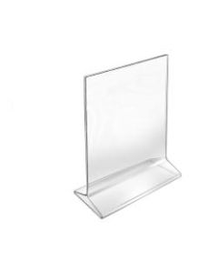 Azar Displays Top-Load Acrylic Sign Holders, 7in x 5in, Clear, Pack Of 10