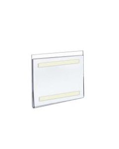 Azar Displays Acrylic Sign Holders With Adhesive Tape, 5 1/2in x 5 1/2in, Clear, Pack Of 10