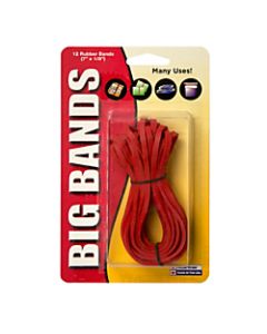 Alliance Rubber Advantage Rubber Bands, 7in, Red, Pack Of 12