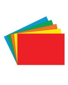 Top Notch Teacher Products Bright Blank Primary Index Cards, 4in x 6in, Assorted Colors, 100 Cards Per Pack, Case Of 6 Packs