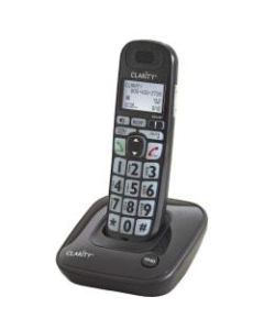 Clarity D703 DECT 6.0 Cordless Phone - Black - 1 x Phone Line - Speakerphone - Hearing Aid Compatible