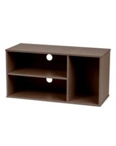 IRIS Modular AV Stand, 14-7/16inH x 28-7/8inW x 11-7/16inD, Brown Oak