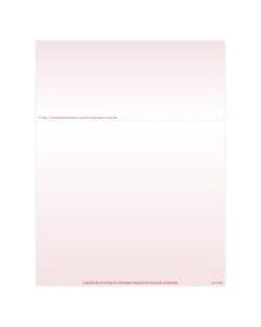 Laser 2-Sided Healthcare Medical Billing Statements, No Credit Card Information, 1-Part, 8-1/2in x 11in, Burgundy, Pack Of 2,500 Sheets