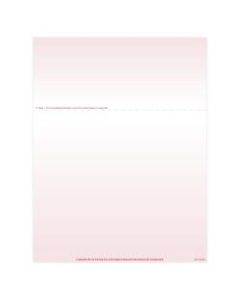 Laser 2-Sided Healthcare Medical Billing Statements, No Credit Card Information, 1-Part, 8-1/2in x 11in, Burgundy, Pack Of 2,500 Sheets