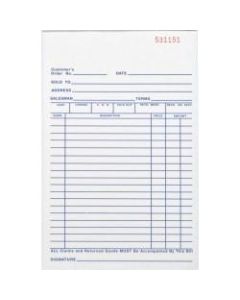 Business Source All-purpose Carbonless Triplicate Forms - 50 Sheet(s) - 3 PartCarbonless Copy - 5 1/2in x 8 1/2in Sheet Size - Yellow - 1 Each