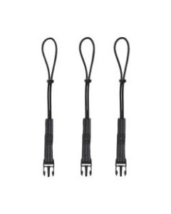 Ergodyne Squids 3103 Tool Tail Detachable Loops, Black, 3 Loops Per Bag, Pack Of 6 Bags
