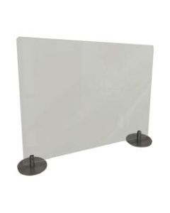 Ghent Desktop Protection Screen, Freestanding, 24in x 29in, Frosted