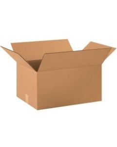 Office Depot Brand Corrugated Boxes, 12inH x 16inW x 22inD, 15% Recycled, Kraft, Bundle Of 20