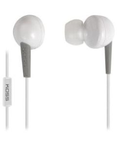 Koss KEB6i Earset - Stereo - Mini-phone (3.5mm) - Wired - 32 Ohm - 60 Hz - 20 kHz - Earbud - Binaural - In-ear - 3.94 ft Cable - White