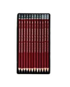 Cretacolor Drawing Pencils, 8B - 6H, 12-Piece Set, Pack Of 2 Sets