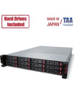 Buffalo TeraStation 51210RH SAN/NAS Storage System - Annapurna Labs Alpine AL-314 1.70 GHz - 12 x HDD Supported - 12 x HDD Installed - 192 TB Installed HDD Capacity - 8 GB RAM DDR3 SDRAM - Serial ATA/600 Controller