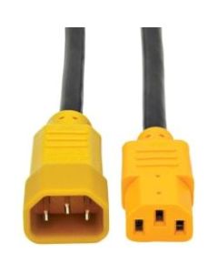 Tripp Lite 6ft Power Cord Extension Cable C14 to C13 Heavy Duty Yellow 15A 14AWG 6ft - 15A, 14AWG (IEC-320-C14 to IEC-320-C13 with Yellow Plugs) 6-ft."