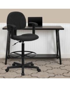 Flash Furniture Ergonomic Drafting Chair, Black