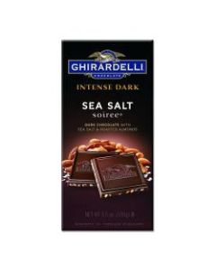 Ghirardelli Intense Dark, Sea Salt Soiree, 3.5 Oz, Pack Of 12 Bags