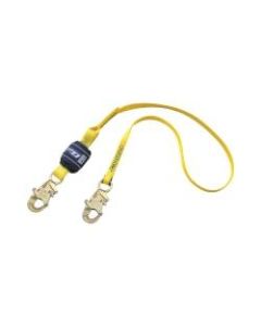 DBI-SALA EZ-Stop Shock-Absorbing Lanyard, 72in, Navy Blue/Yellow