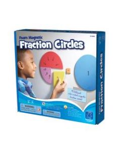 Educational Insights Foam Magnetic Fraction Circles, Multicolor, Grades 1-4, Set Of 87