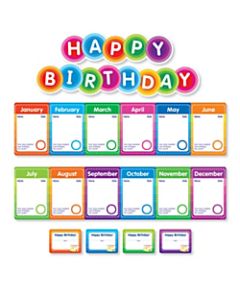 Color Your Classroom Birthdays Mini Bulletin Board Set, Assorted Colors