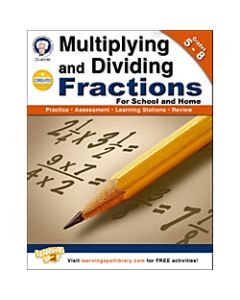Mark Twain Multiplying and Dividing Fractions Workbook, Grades 5-8
