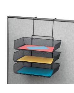 Fellowes Partitions Additions Triple Tray, Black
