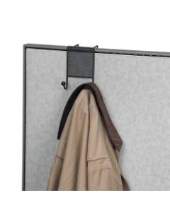 Fellowes Partitions Additions Mesh Double Coat Hook, Partition Mount, Black