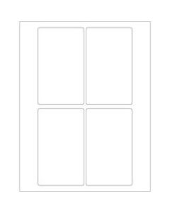 Office Depot Brand Inkjet/Laser Labels, LL117, Rectangular, 3in x 5in, White, Case Of 400
