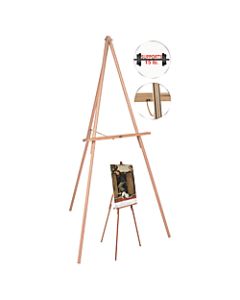 MasterVision Lightweight Display Floor Easel, Wood