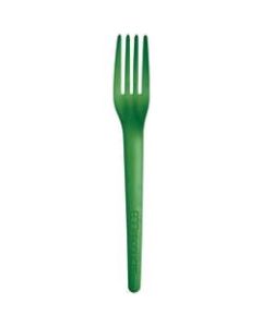 Eco-Products Plantware Dinner Forks, 7in, Green, Pack Of 1,000 Forks