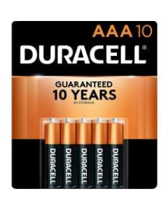 Duracell Coppertop AAA Alkaline Batteries, Pack Of 10