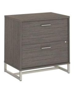kathy ireland Office by Bush Business Furniture Method 30inW Lateral 2-Drawer File Cabinet, Cocoa, Standard Delivery