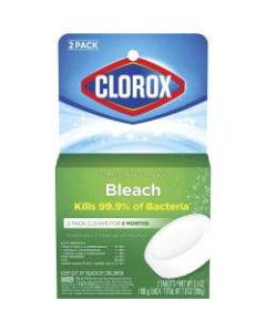 Clorox Ultra Clean Toilet Tablets Bleach - Tablet - 3.50 oz (0.22 lb) - 840 / Pallet - White