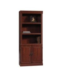 Sauder Heritage Hill 71 1/4inH 3-Shelf Traditional Bookcase, Cherry/Dark Finish