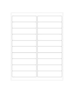Office Depot Brand Weather-Resistant Rectangle Laser Labels, LL249WR, 4in x 1in, White, Pack Of 2,000 Labels