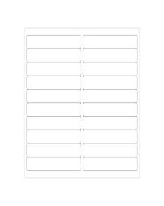 Office Depot Brand Weather-Resistant Rectangle Laser Labels, LL249WR, 4in x 1in, White, Pack Of 2,000 Labels