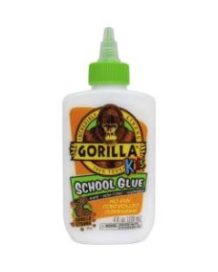 Gorilla Kids School Glue - 4 oz - 1 Each - White