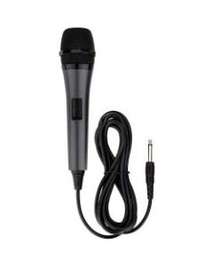 JS Karaoke M187 Microphone - 80 Hz to 11 kHz - Wired - 9.84 ft -72 dB - Dynamic - Handheld - Phono