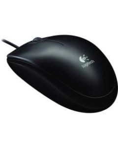 Logitech B100 Optical USB Mouse, Black