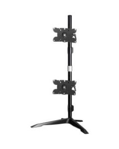 Amer Dual Monitor Stand Vertical Mount Max 32in Monitors - Up to 32in Screen Support - 52.91 lb Load Capacity - 38in Height x 12.1in Width - Aluminum Alloy, Steel - TAA Compliant