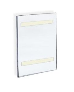 Azar Displays Acrylic Sign Holders With Adhesive Tape, 14in x 8 1/2in, Clear, Pack Of 10