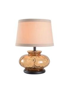 Kenroy Home Alamos Table Lamp, 20-1/2inH, Cream Shade/Brown Base