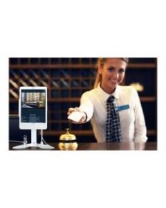 CTA Digital Desk Mount for iPad, iPad Air, iPad Pro, Card Reader - White - 10.2in Screen Support