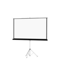 Da-Lite Carpeted Picture King with Keystone Eliminator - Projection screen with tripod - 1:1 - Matte White - black