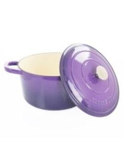 Crock-Pot Artisan 2-Piece Enameled Cast Iron Dutch Oven, 7 Quarts, Lavender