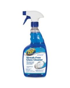 Zep Commercial Streak-Free Glass Cleaner Spray, 32 Oz Bottle, Case Of 12