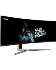 Samsung CHG90 49in Curved Screen QLED LCD Monitor, HDMI, DisplayPort C49HG90DMN