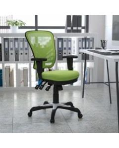 Flash Furniture Ergonomic Mesh Mid-Back Swivel Task Chair, Green/Black