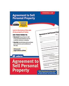 Adams Agreement To Sell Personal Property