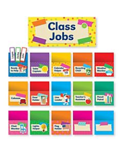 Scholastic Teachers Friend Tape It Up! Class Jobs Bulletin Board Set, Pre-K To Grade 6